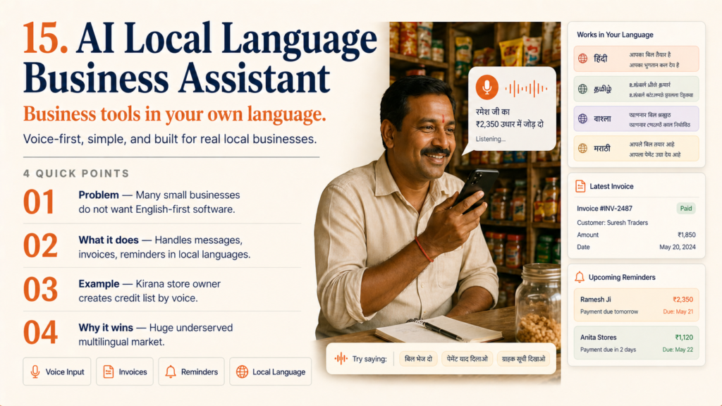 15. AI Local Language Business Assistant