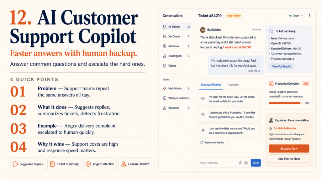 12. AI Customer Support Copilot