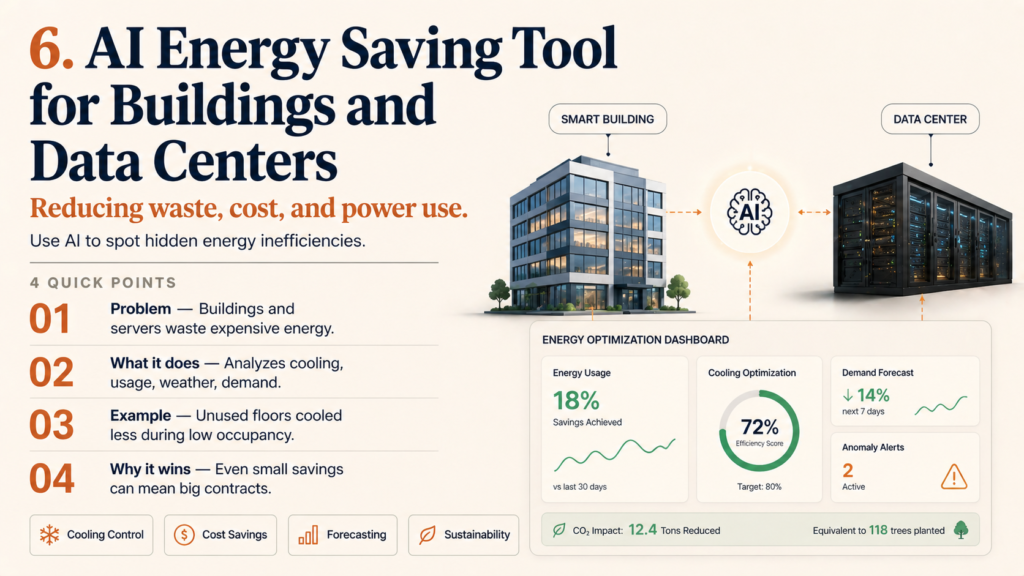 6. AI Energy Saving Tool for Buildings and Data Centers