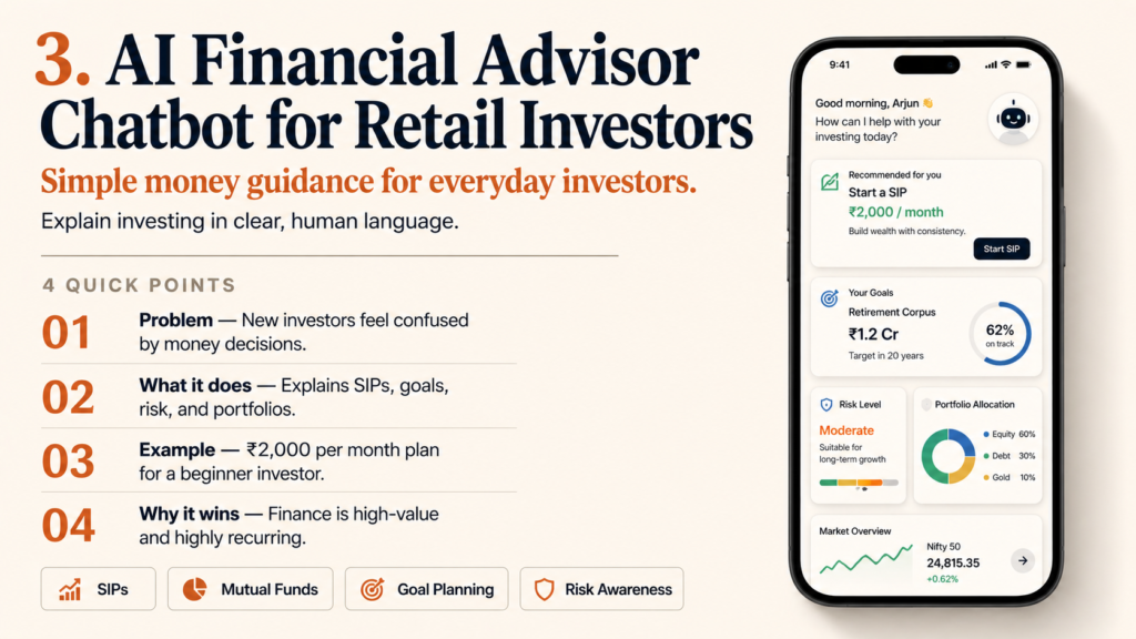 3. AI Financial Advisor Chatbot for Retail Investors