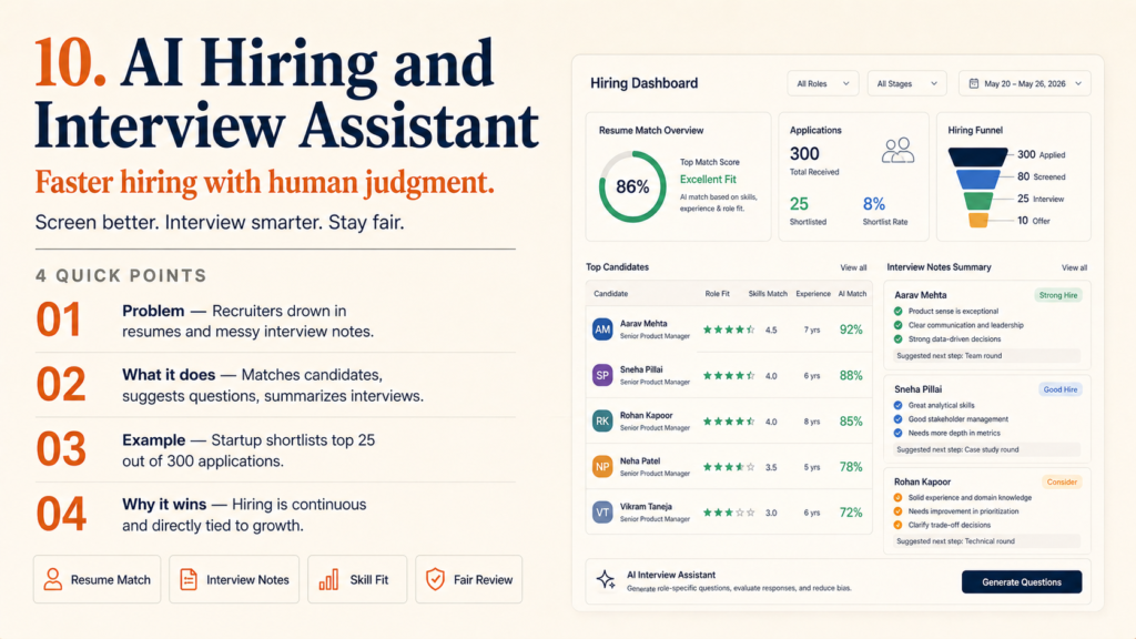10. AI Hiring and Interview Assistant