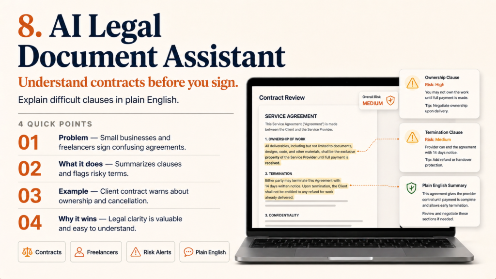 8. AI Legal Document Assistant