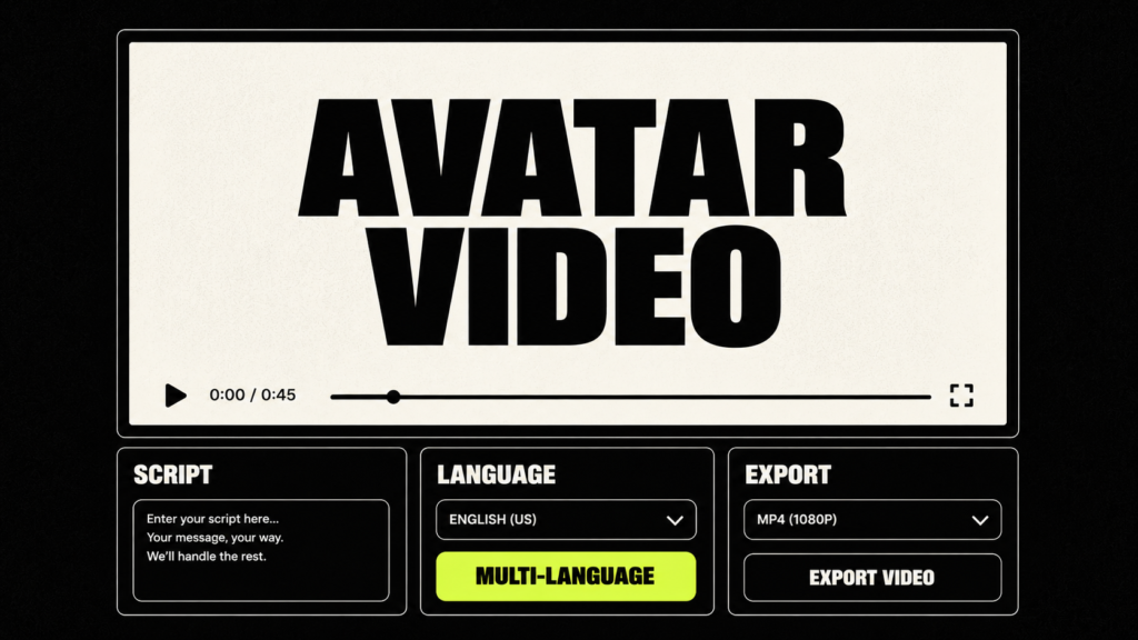 9. AI Avatar Video Generation Service
