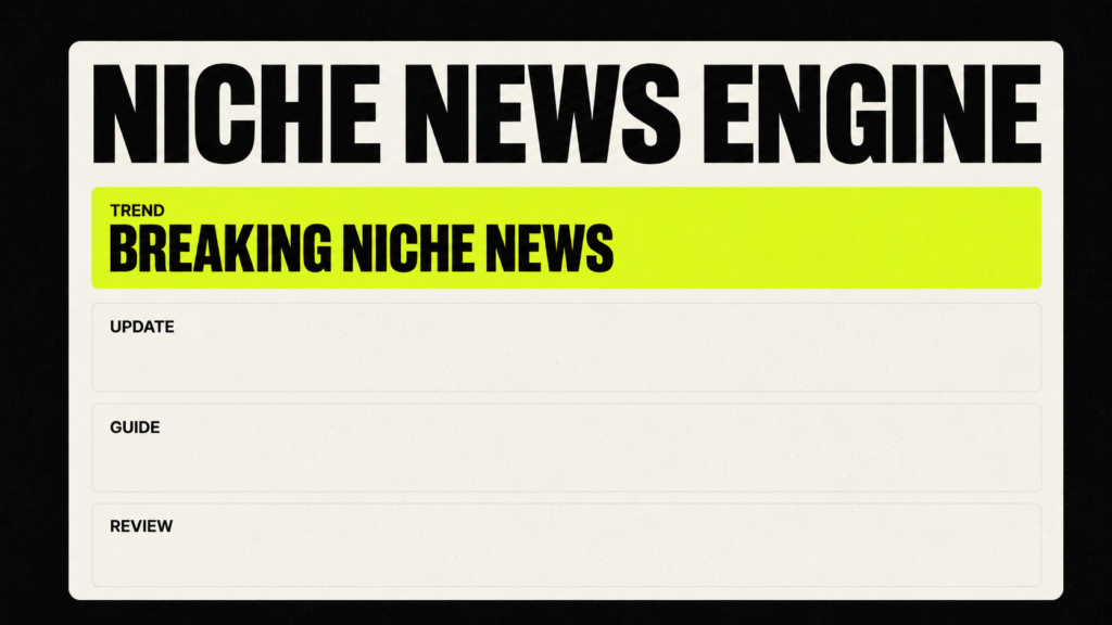 46. AI Generated Niche News Site
