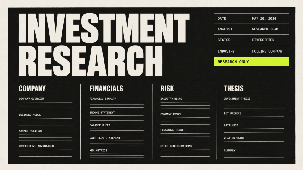 47. AI Powered Investment Research Service