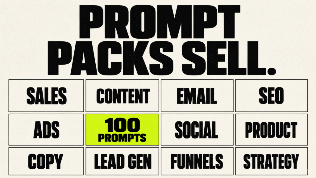 16. AI Prompt Pack Sales