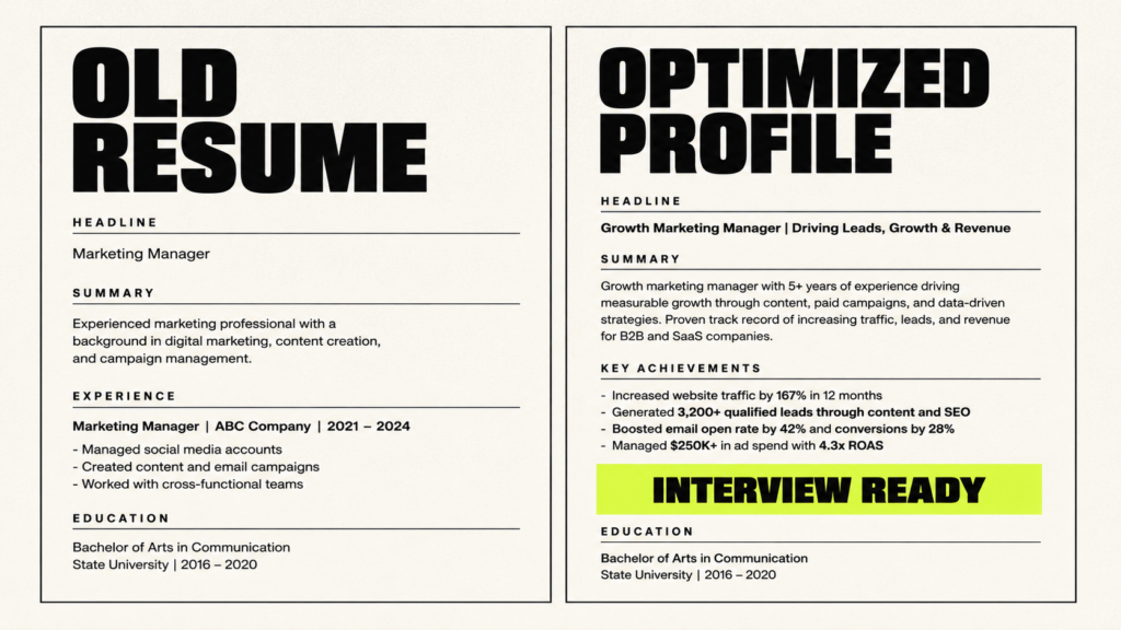 8. AI Resume and LinkedIn Profile Service