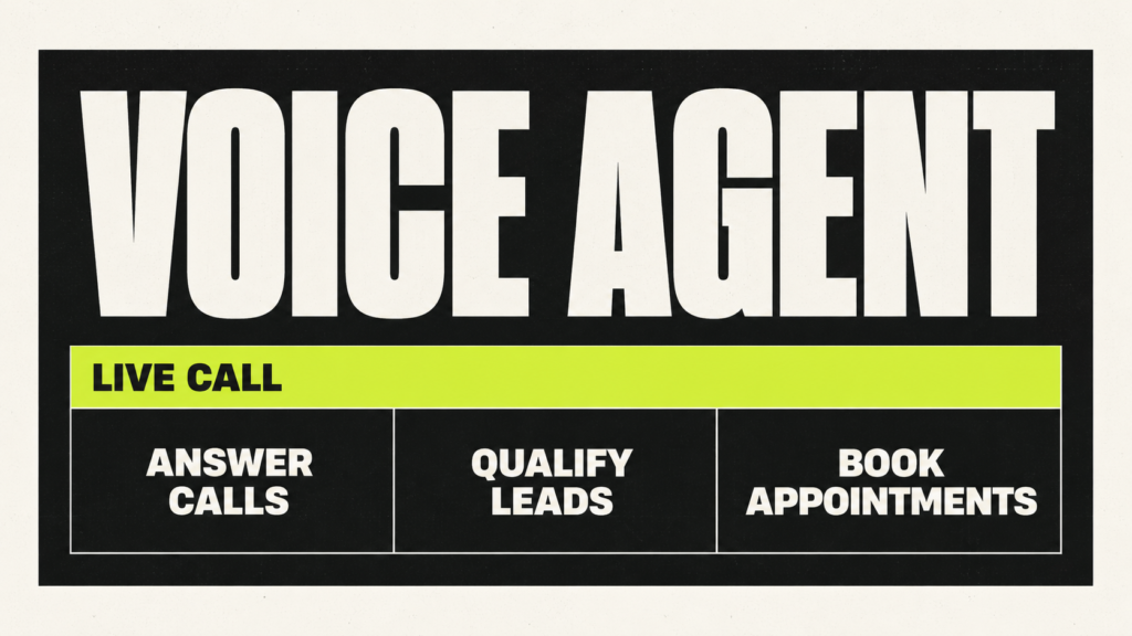5. AI Voice Agent Service for Service Businesses