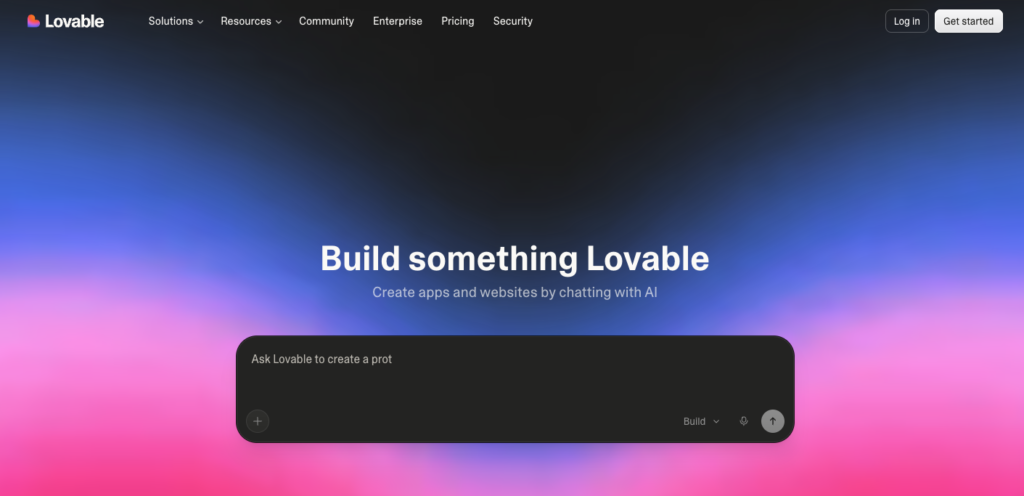 2. Lovable.dev - Chat Your Way to a Working Website or App