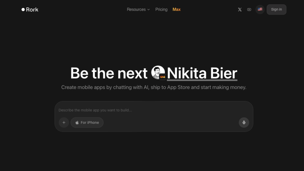 3. Rork.app - Build Real Native Mobile Apps Without Code