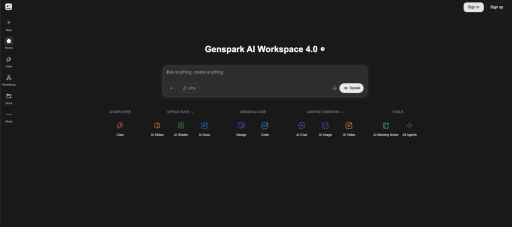9. GenSpark.ai - Build AI Agents That Work Like Digital Employees