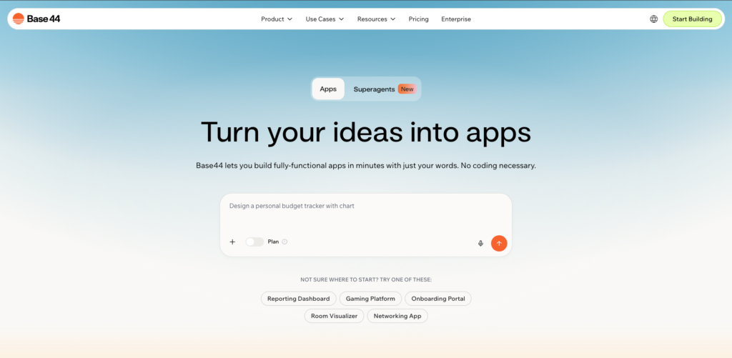 12. Base44.com - Speak Your App Into Reality