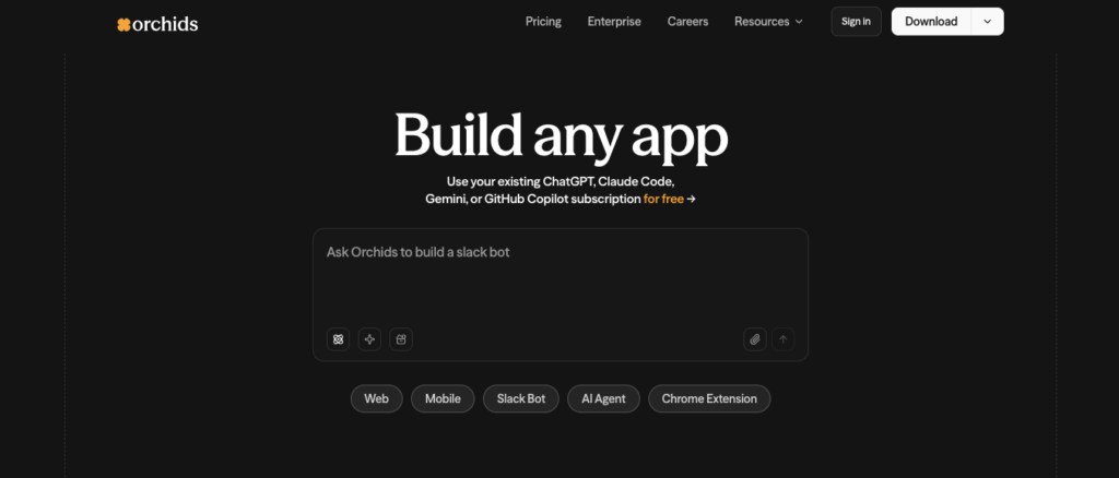 13. Orchids.app - Build Serious Fullstack Web Platforms Without a Dev Team