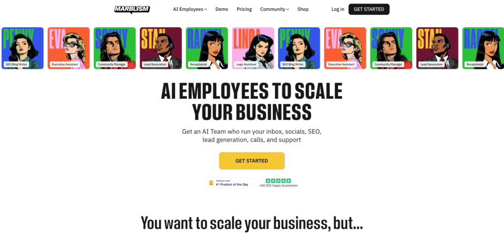 16. Marblism.com - Create AI Employees for Your Business