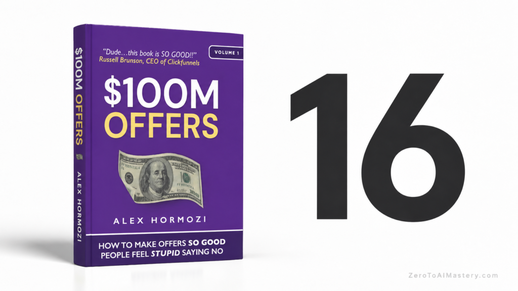 16. $100M Offers, by Alex Hormozi
