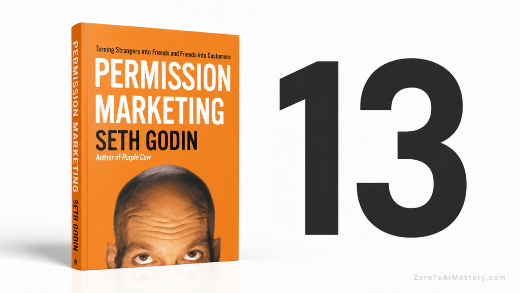 13. Permission Marketing, by Seth Godin