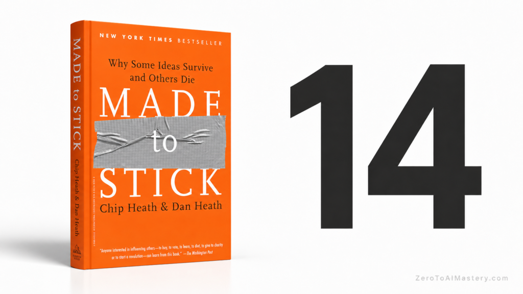 14. Made to Stick, by Chip Heath and Dan Heath