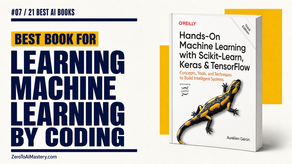 7. Hands-On Machine Learning with Scikit-Learn, Keras, and TensorFlow by Aurélien Géron: Best Book for Learning Machine Learning by Coding