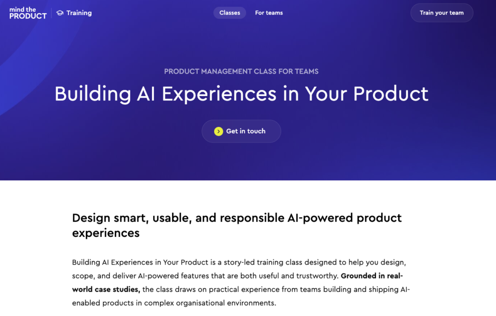 9. Mind the Product: Building AI Experiences in Your Product