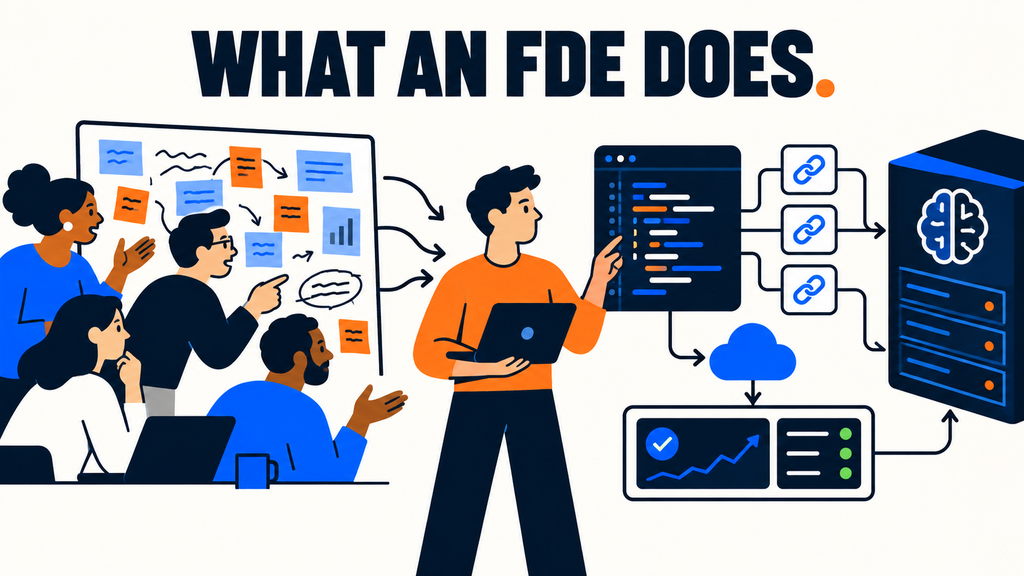 Forward deployed engineer translating a customer workflow into production software