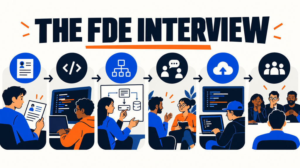 Forward deployed engineer interview pipeline from coding to customer deployment panel